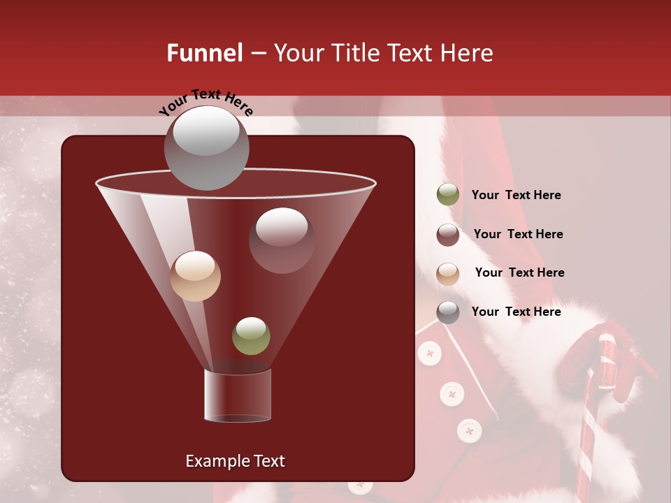 Closeup Dessert Xmas PowerPoint Template