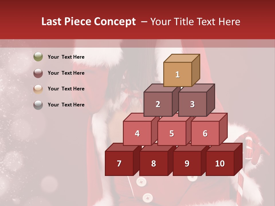 Closeup Dessert Xmas PowerPoint Template