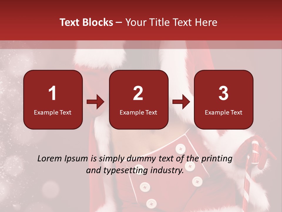 Closeup Dessert Xmas PowerPoint Template