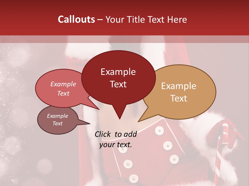 Closeup Dessert Xmas PowerPoint Template