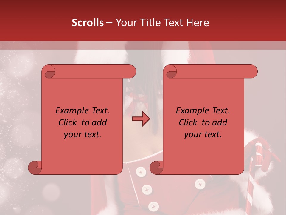 Closeup Dessert Xmas PowerPoint Template