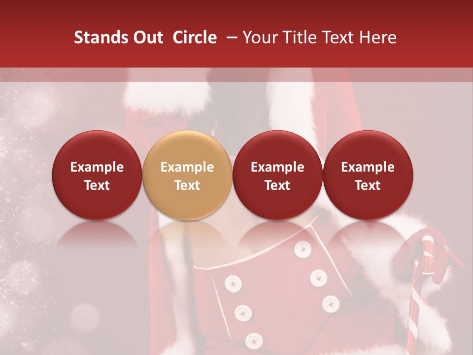 Closeup Dessert Xmas PowerPoint Template