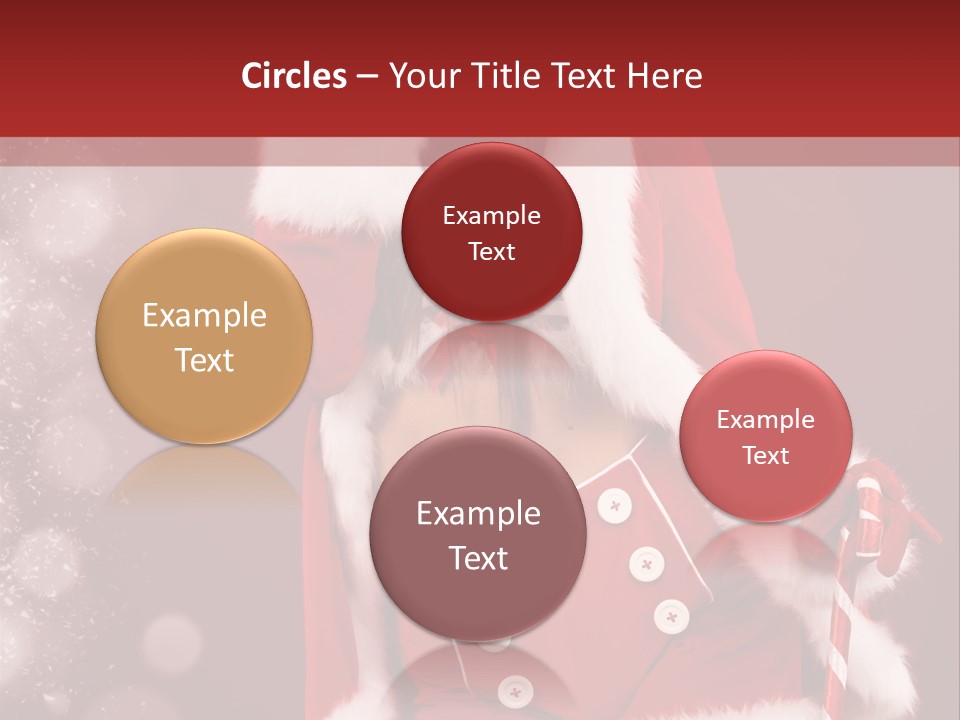Closeup Dessert Xmas PowerPoint Template