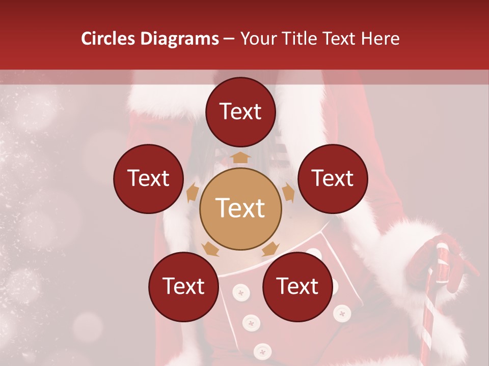 Closeup Dessert Xmas PowerPoint Template