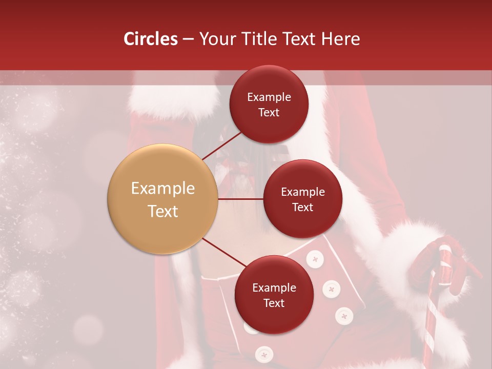 Closeup Dessert Xmas PowerPoint Template