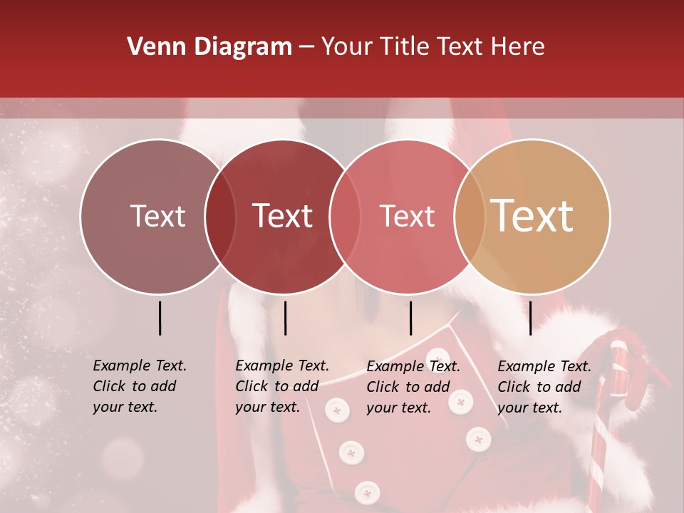 Closeup Dessert Xmas PowerPoint Template
