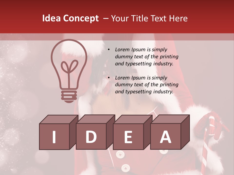 Closeup Dessert Xmas PowerPoint Template