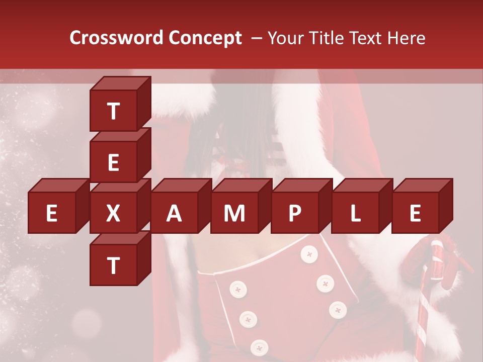 Closeup Dessert Xmas PowerPoint Template