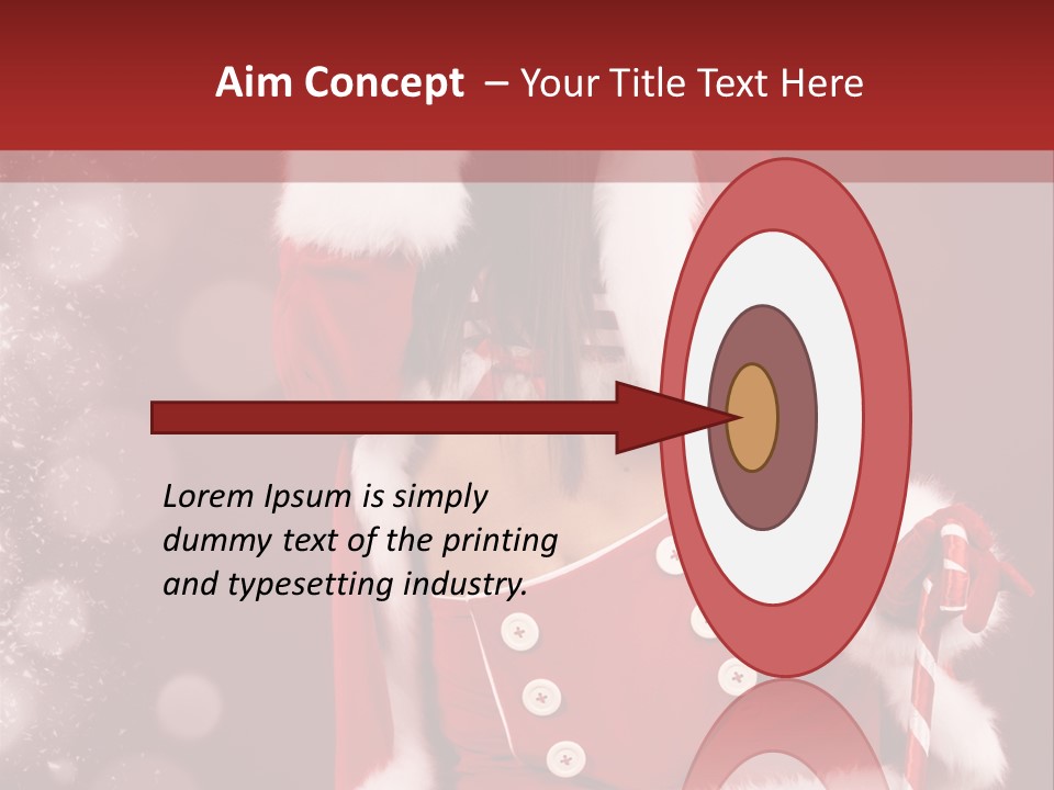 Closeup Dessert Xmas PowerPoint Template
