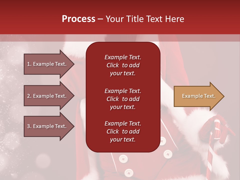 Closeup Dessert Xmas PowerPoint Template