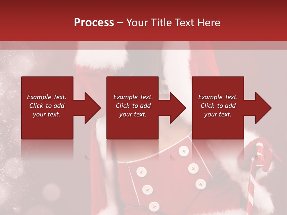 Closeup Dessert Xmas PowerPoint Template