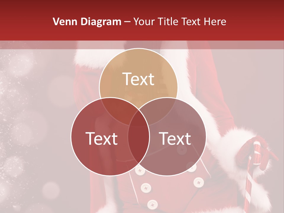 Closeup Dessert Xmas PowerPoint Template