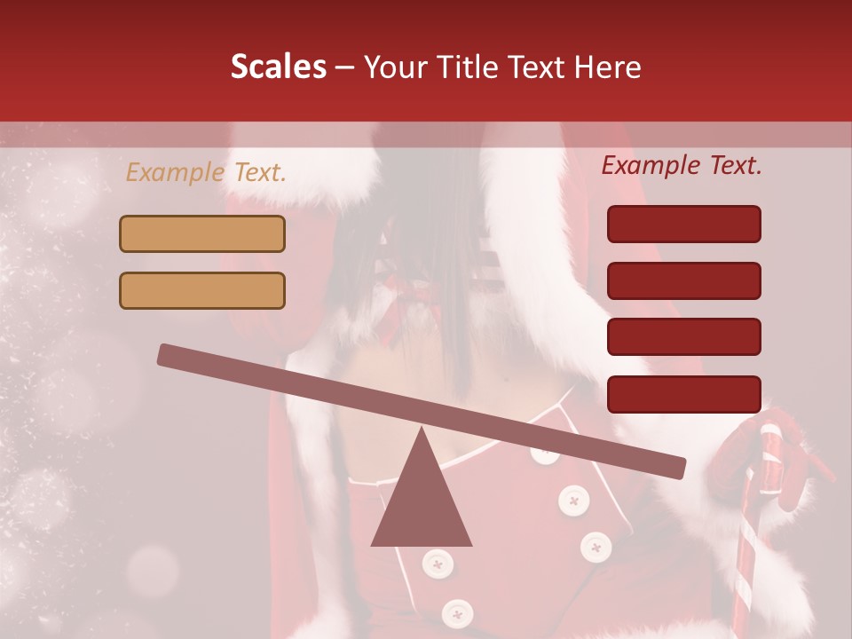 Closeup Dessert Xmas PowerPoint Template
