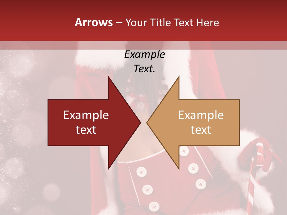 Closeup Dessert Xmas PowerPoint Template