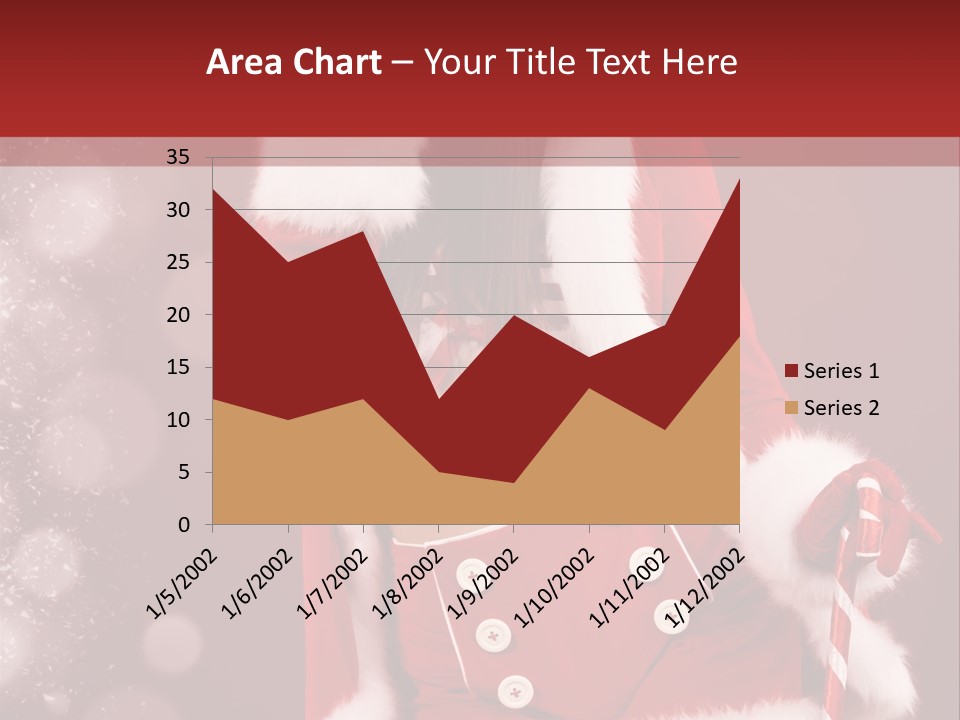 Closeup Dessert Xmas PowerPoint Template