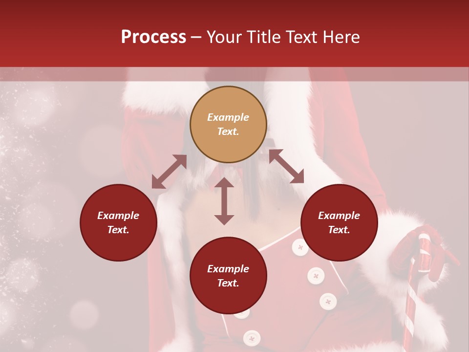 Closeup Dessert Xmas PowerPoint Template