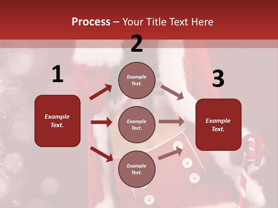 Closeup Dessert Xmas PowerPoint Template