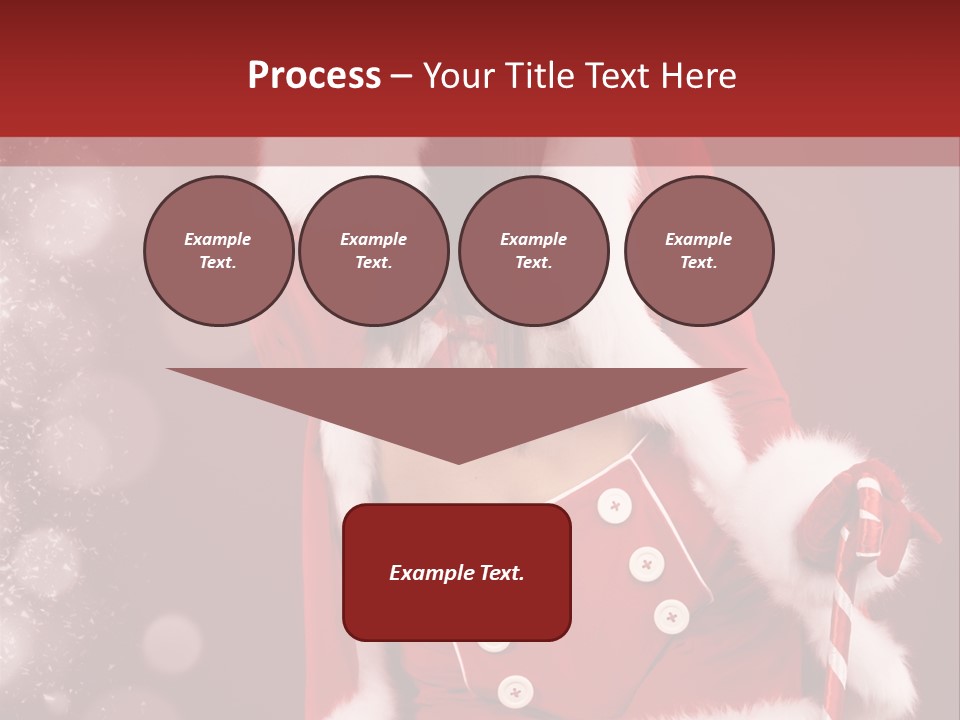 Closeup Dessert Xmas PowerPoint Template