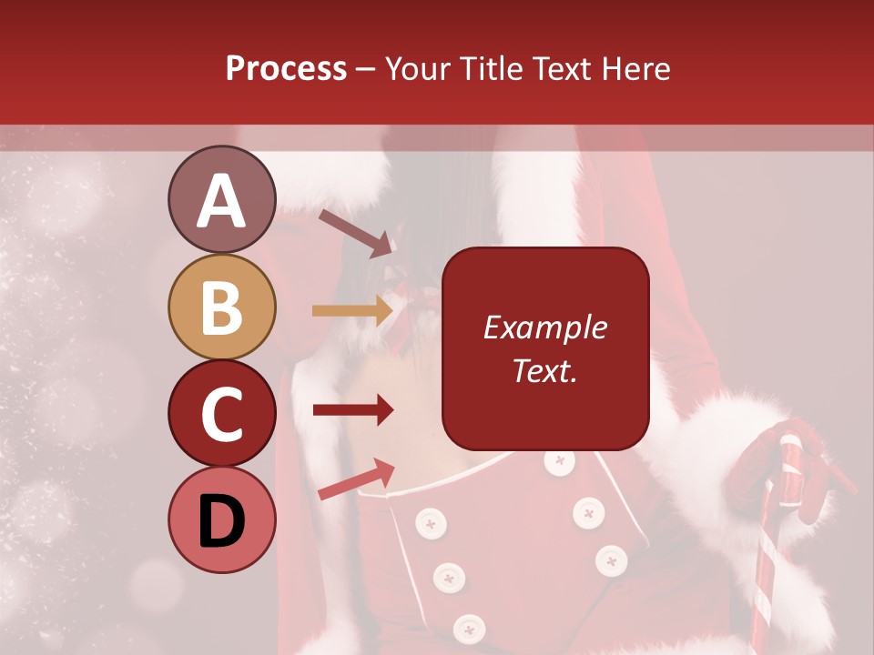 Closeup Dessert Xmas PowerPoint Template