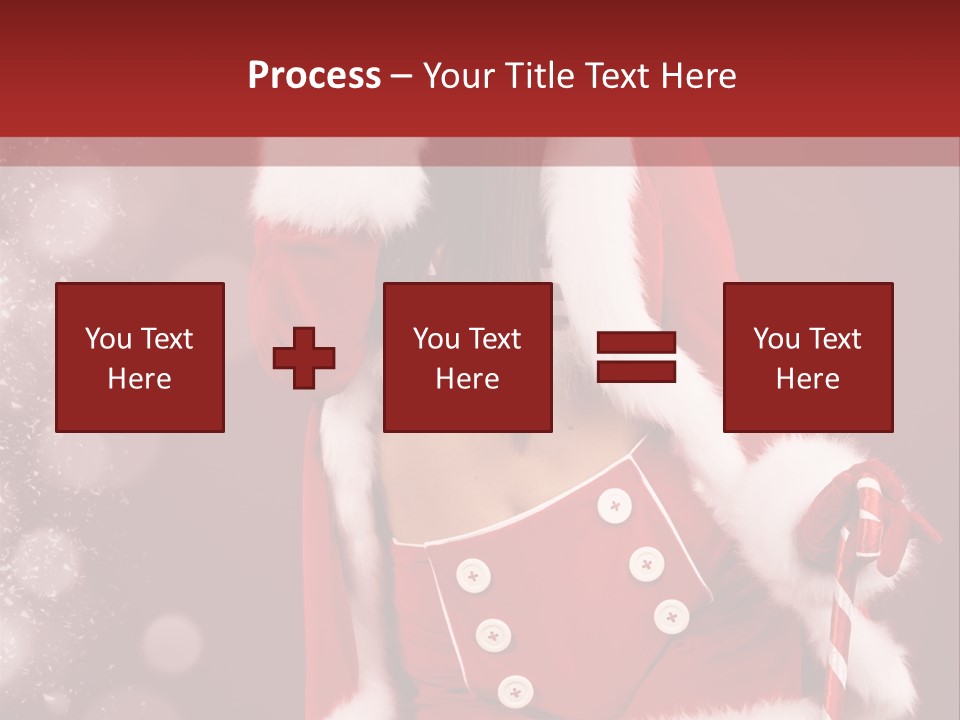 Closeup Dessert Xmas PowerPoint Template