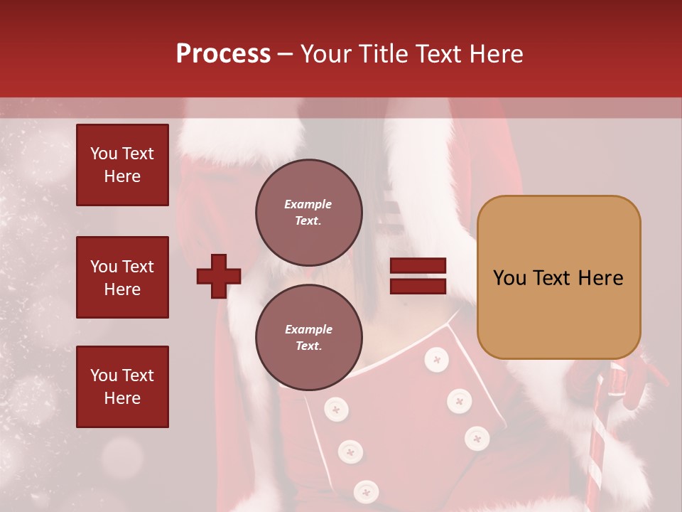 Closeup Dessert Xmas PowerPoint Template