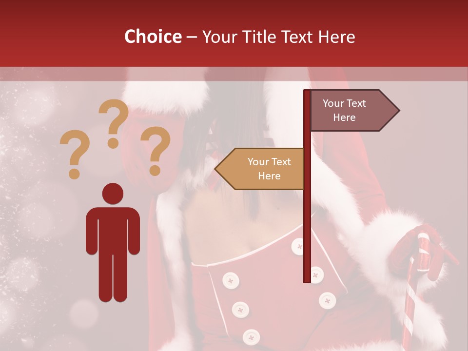 Closeup Dessert Xmas PowerPoint Template