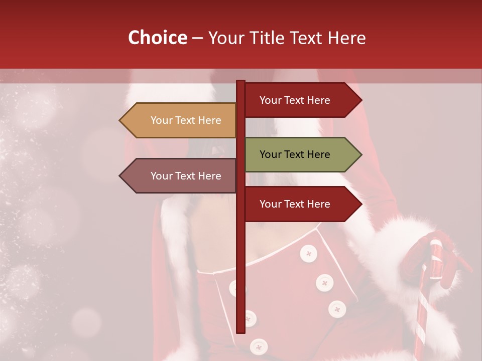 Closeup Dessert Xmas PowerPoint Template