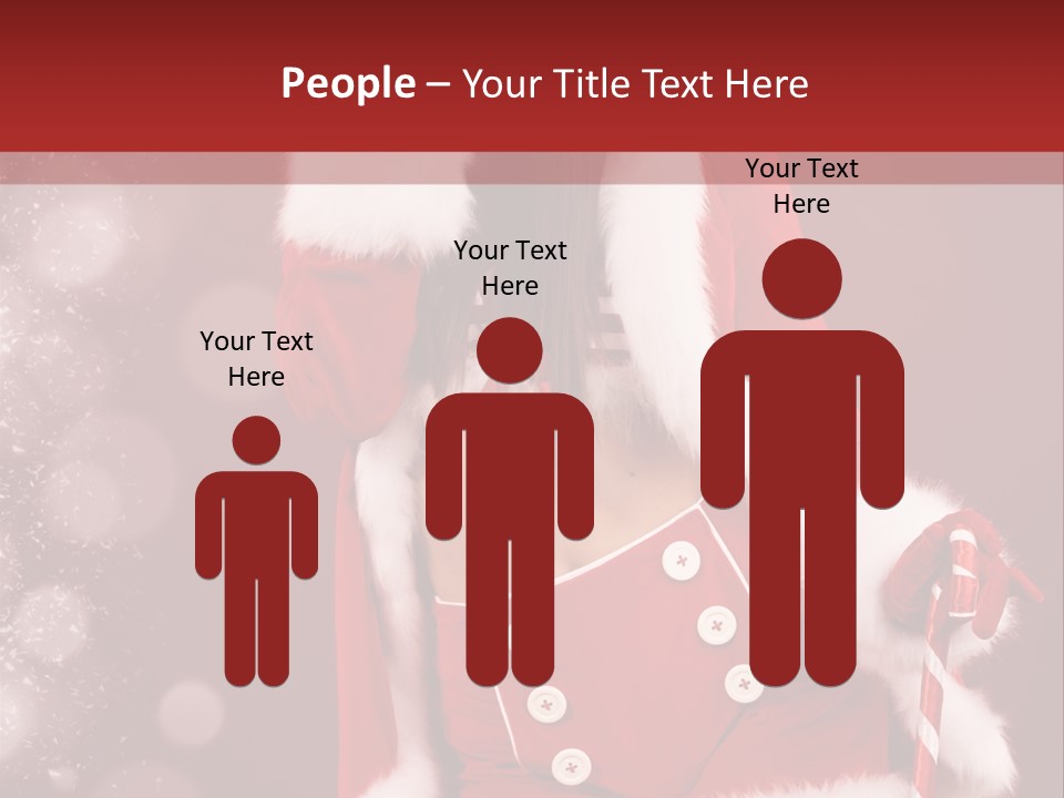 Closeup Dessert Xmas PowerPoint Template