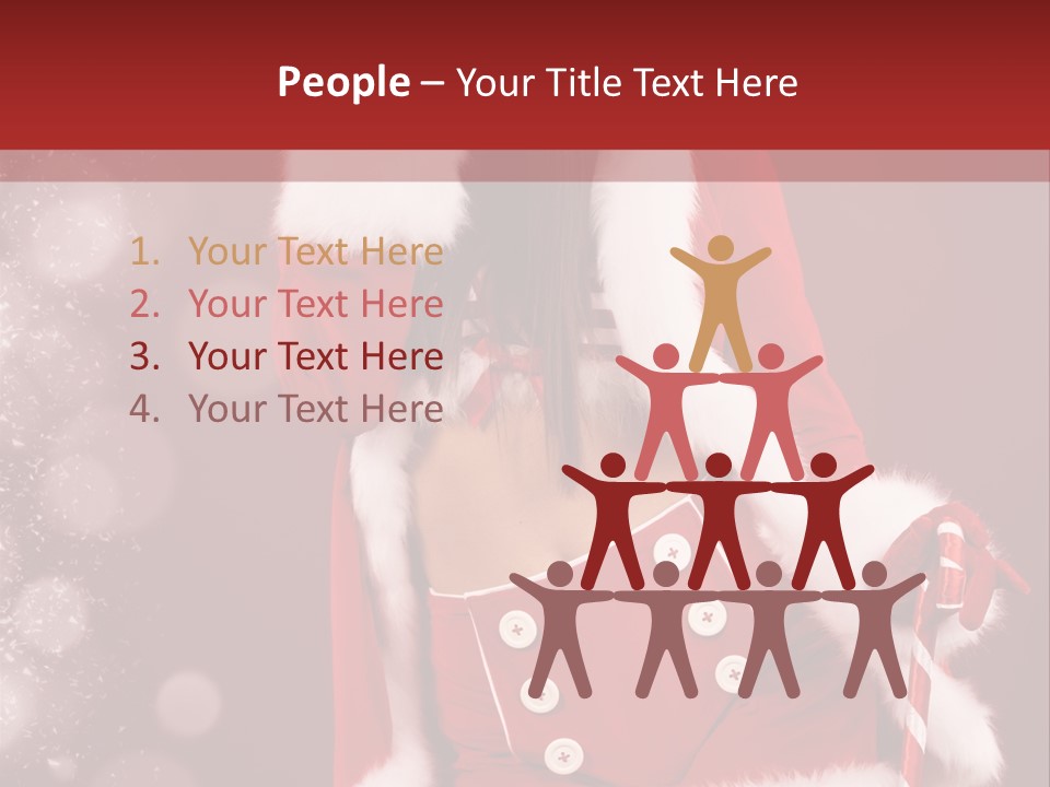 Closeup Dessert Xmas PowerPoint Template