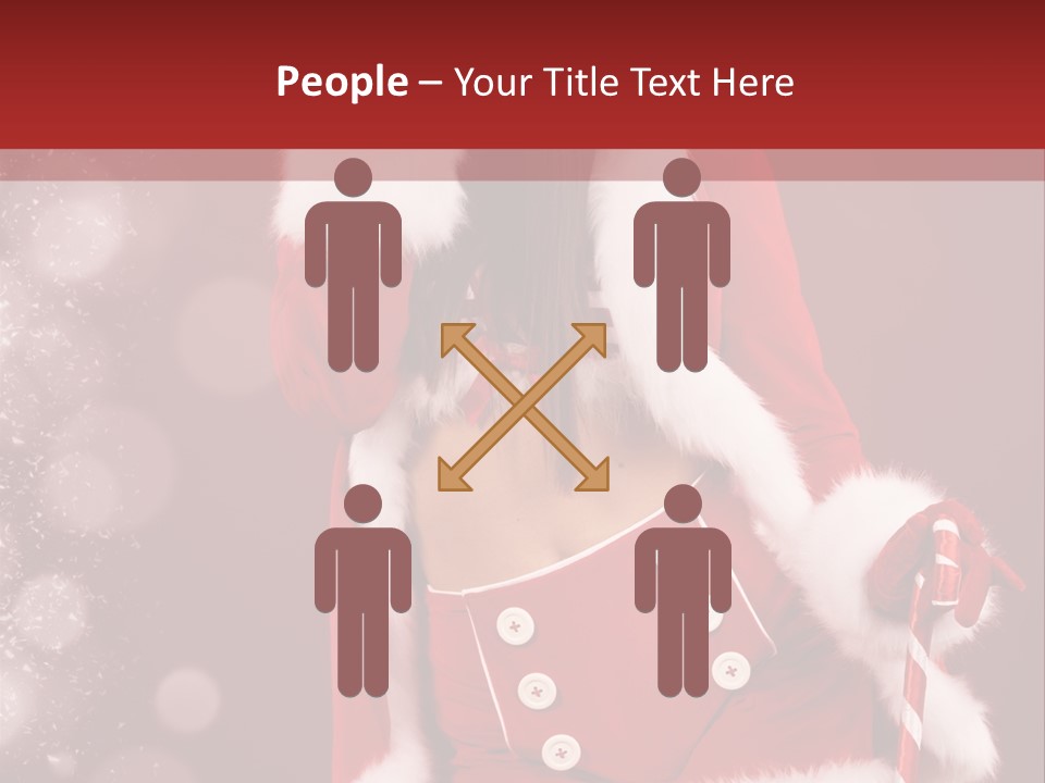 Closeup Dessert Xmas PowerPoint Template