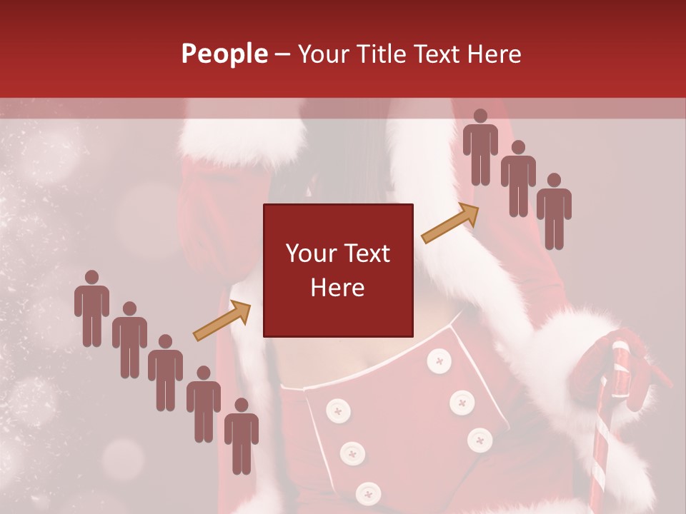 Closeup Dessert Xmas PowerPoint Template
