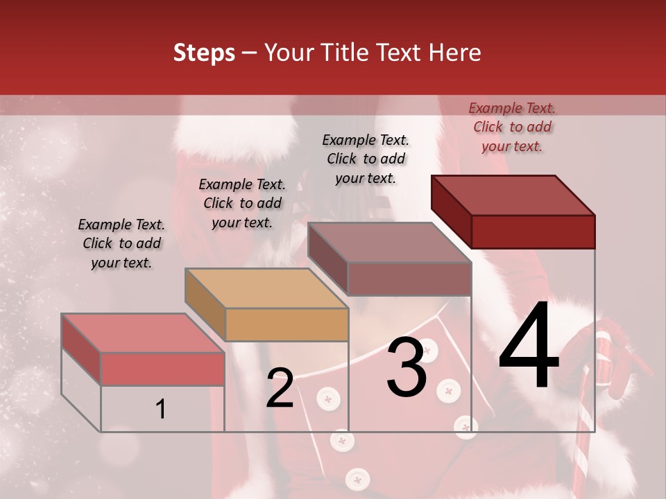 Closeup Dessert Xmas PowerPoint Template