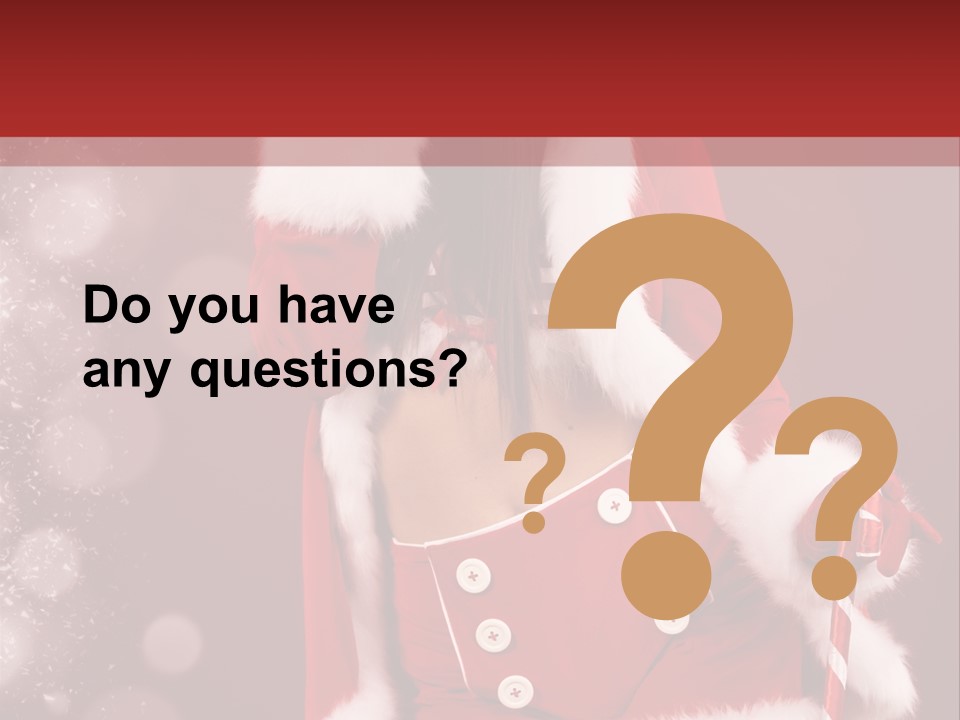 Closeup Dessert Xmas PowerPoint Template