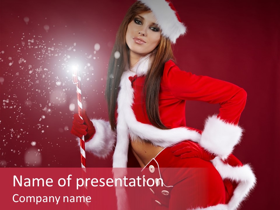 Happiness Hat Winter PowerPoint Template