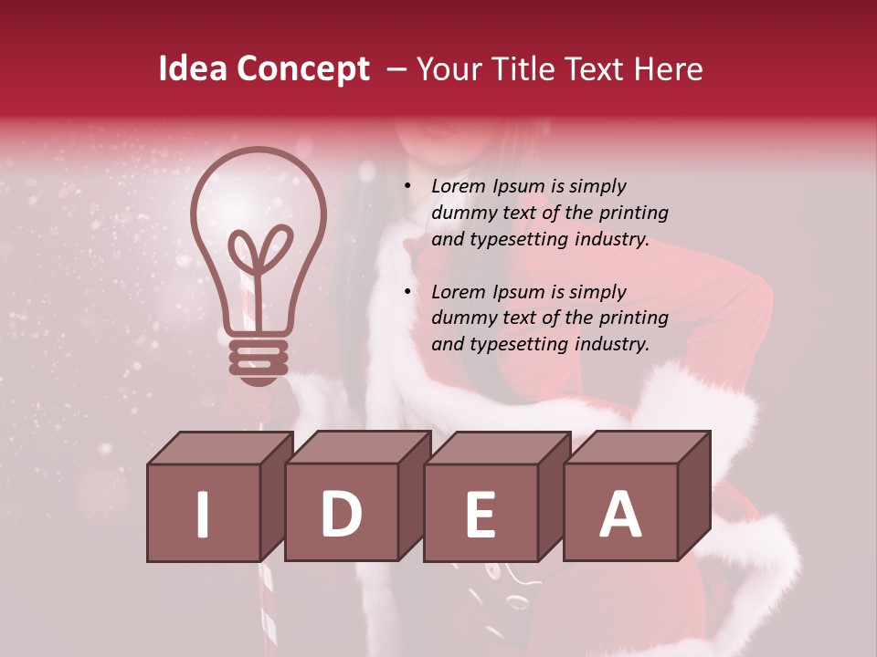 Happiness Hat Winter PowerPoint Template