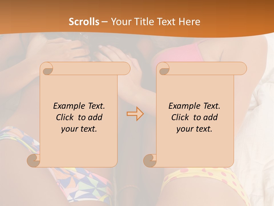 Cover Tease Side PowerPoint Template