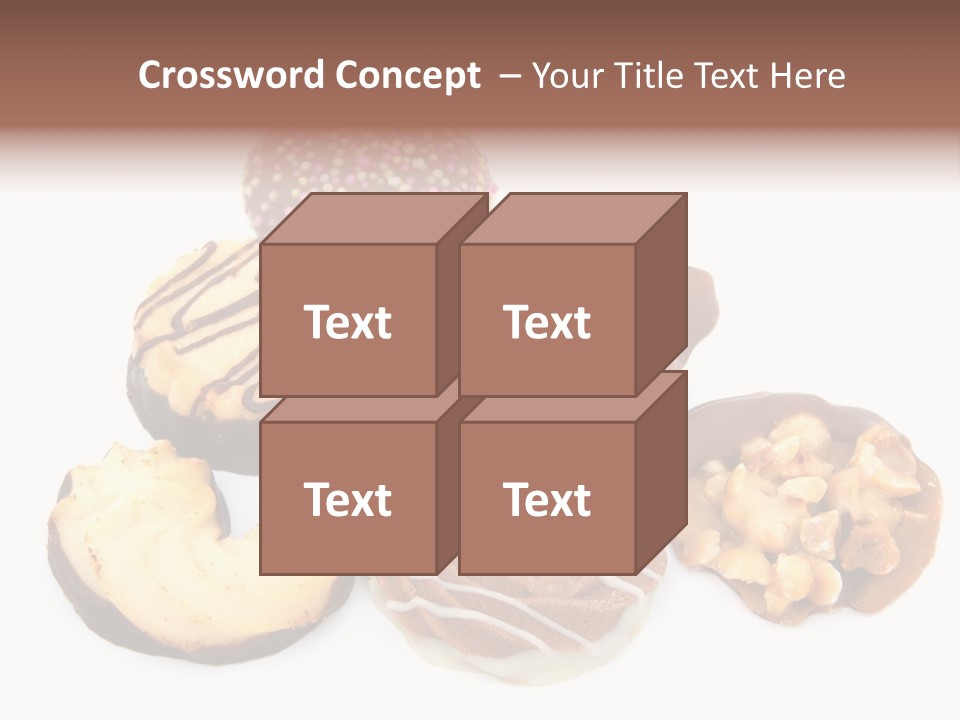 Closeup Dessert Xmas PowerPoint Template