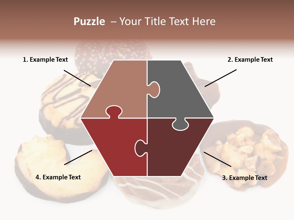 Closeup Dessert Xmas PowerPoint Template