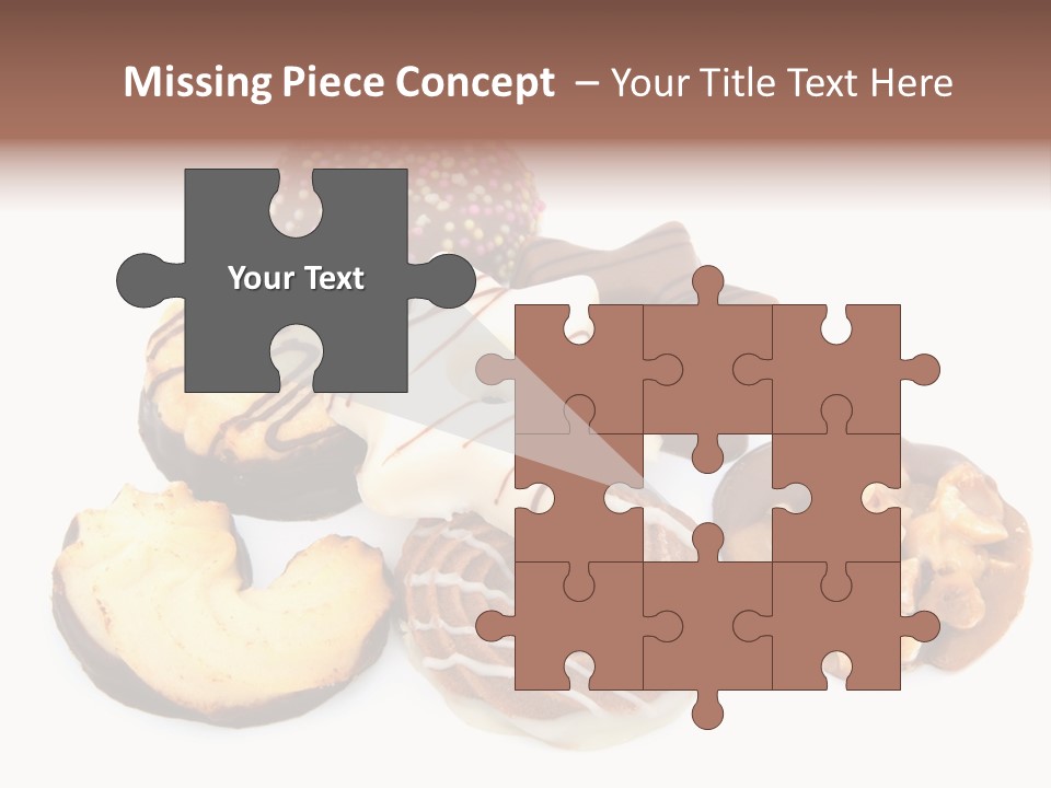 Closeup Dessert Xmas PowerPoint Template