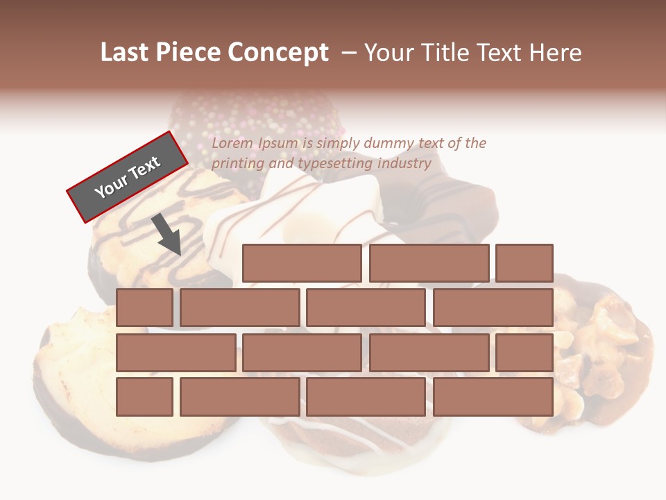 Closeup Dessert Xmas PowerPoint Template