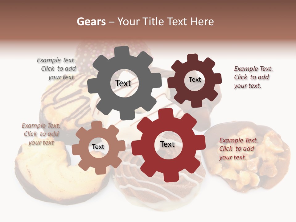 Closeup Dessert Xmas PowerPoint Template