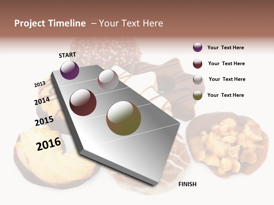 Closeup Dessert Xmas PowerPoint Template