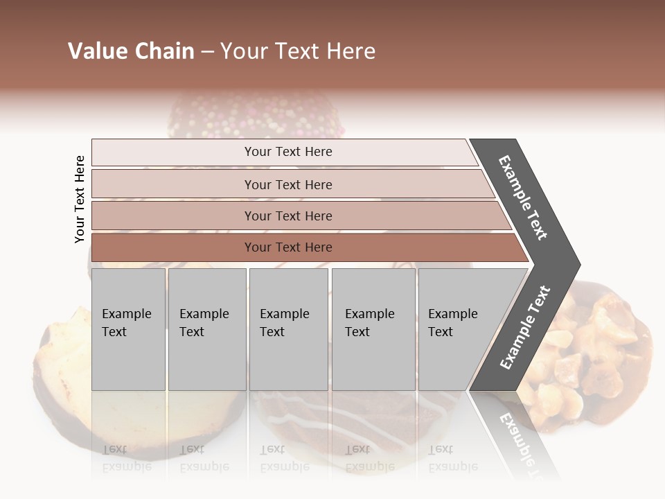 Closeup Dessert Xmas PowerPoint Template