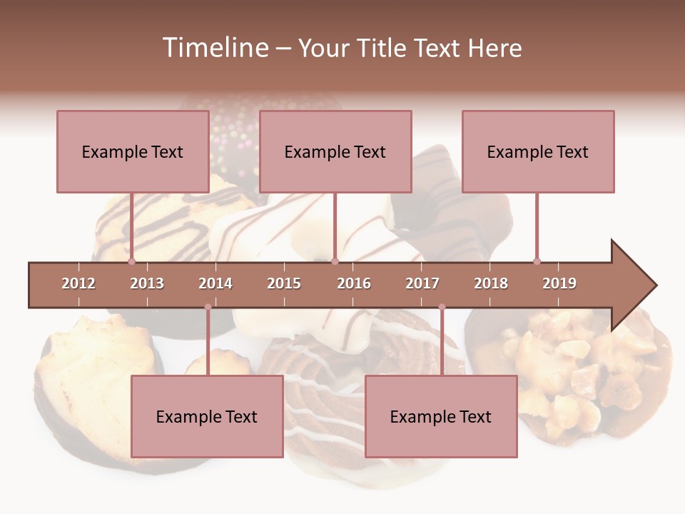 Closeup Dessert Xmas PowerPoint Template