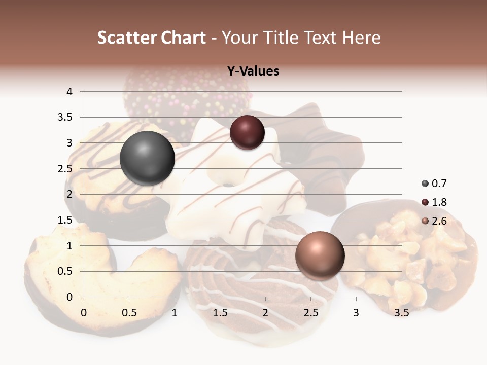 Closeup Dessert Xmas PowerPoint Template