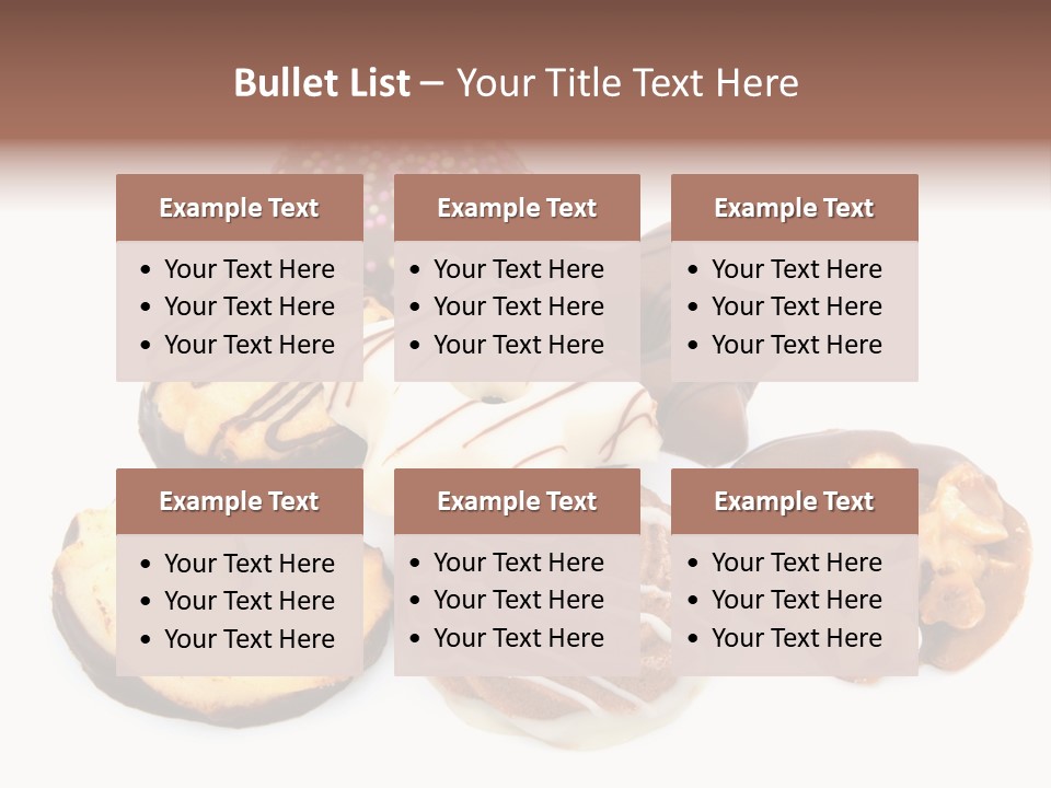 Closeup Dessert Xmas PowerPoint Template