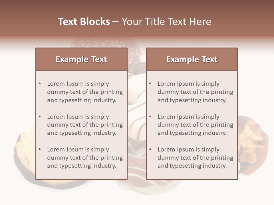 Closeup Dessert Xmas PowerPoint Template