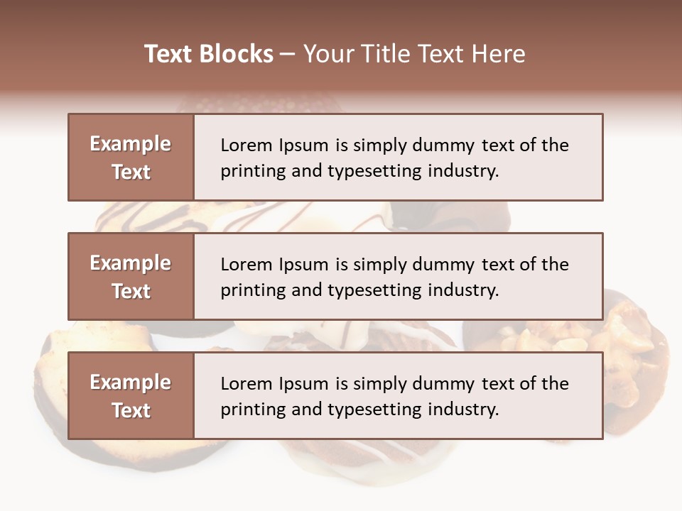 Closeup Dessert Xmas PowerPoint Template