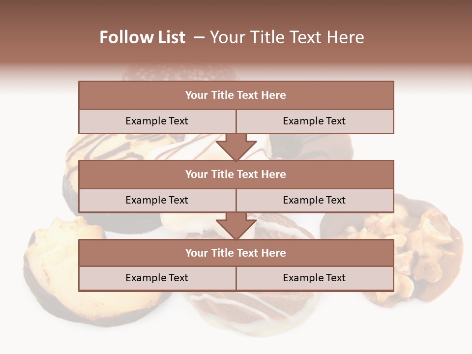 Closeup Dessert Xmas PowerPoint Template