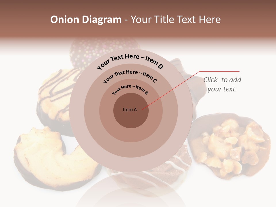 Closeup Dessert Xmas PowerPoint Template